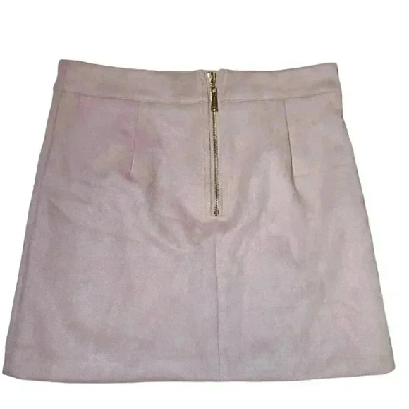 Women's Missguided Faux Suede Buckle Lace Up Mini Lilac Skirt - Picture 3 of 11